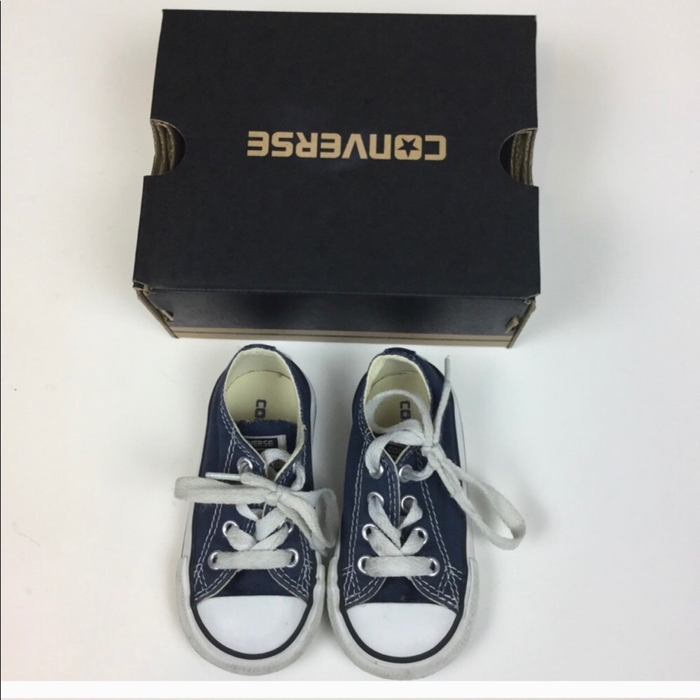 Toddler Blue Converse Low Tops Size 5